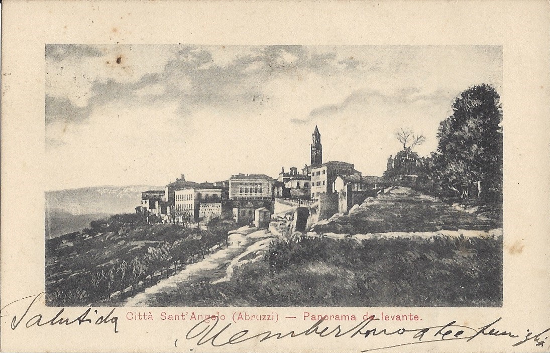 0035 CITTASANTANGELO PANORAMA PANORAMA DA LEVANTE 1905_03_05 FRONTE